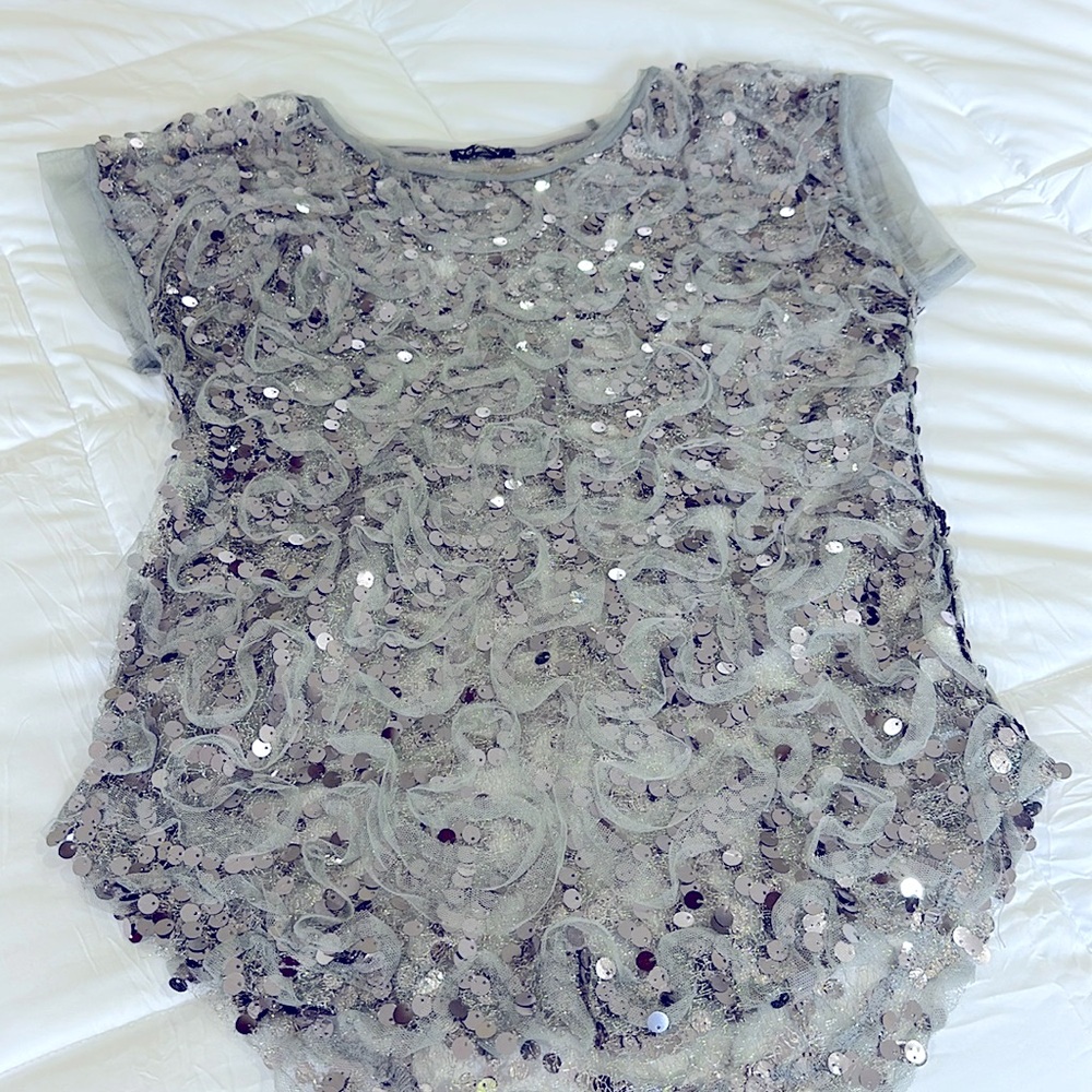 sexy, stylish sequence, silver top